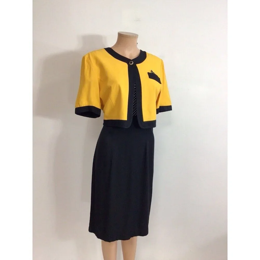 Perceptions Vintage Dress 90’s Power Suit Womens 10 - Picture 3 of 8